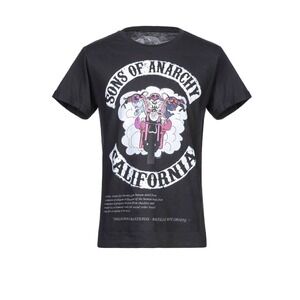 Bastille Rive Droite Sons of Anarchy California Graphic T-Shirt Black Mens